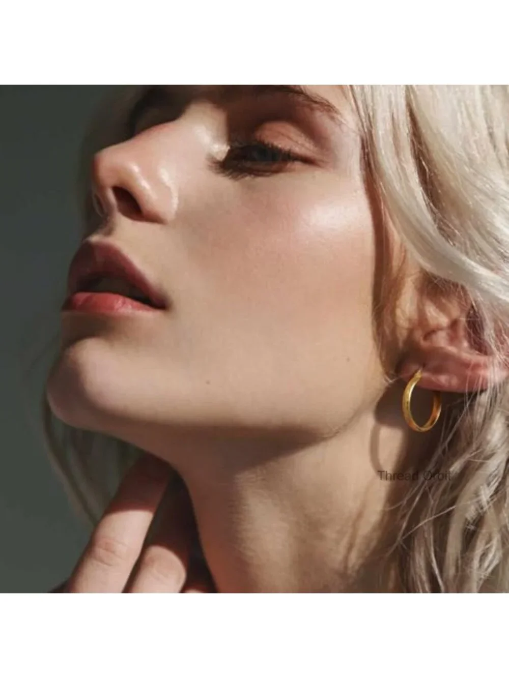 Lightweight 14K Gold Plated Hoop Earrings for Women Hypoallergenic Latch Back